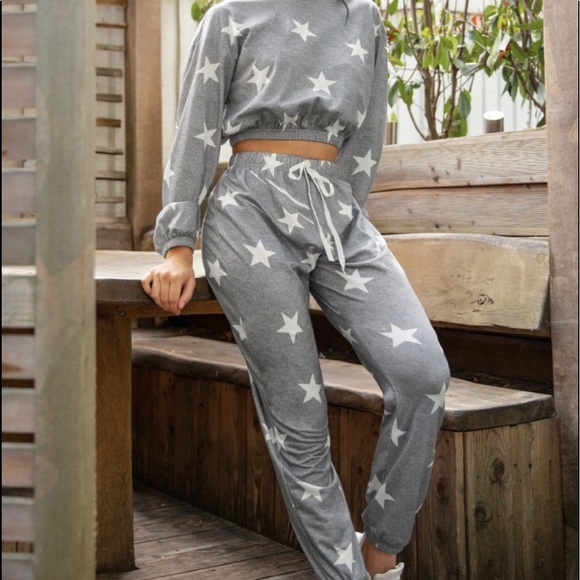 Olivier Goureau Grey Star Sweats Set size S - Picture 1 of 6